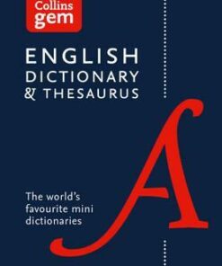 Collins English Dictionary and Thesaurus Gem Edition: Two books-in-one mini format (Collins Gem) - Collins Dictionaries