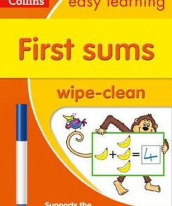 First Sums Age 3-5 Wipe Clean Activity Book (Collins Easy Learning Preschool) - Collins Easy Learning
