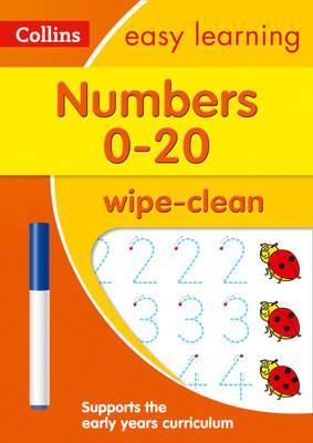 Numbers 0-20 Age 3-5 Wipe Clean Activity Book (Collins Easy Learning Preschool) - Collins Easy Learning