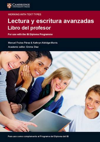 Lectura y Escritura Avanzadas Libro del profesor - Manuel Frutos-Perez