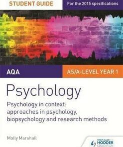 AQA Psychology Student Guide 2: Psychology in context: Approaches in psychology
