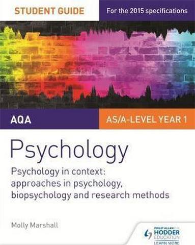 AQA Psychology Student Guide 2: Psychology in context: Approaches in psychology