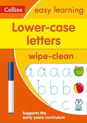 Lower Case Letters Age 3-5 Wipe Clean Activity Book (Collins Easy Learning Preschool) - Collins Easy Learning
