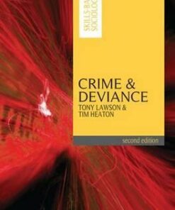 Crime and Deviance - Tony Lawson