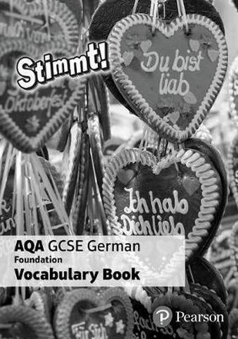Stimmt! AQA GCSE German Foundation Vocabulary Book (pack of 8) -