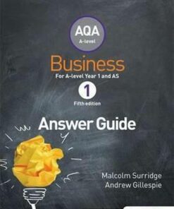 AQA Business for A Level 1 (Surridge & Gillespie): Answers - Malcolm Surridge