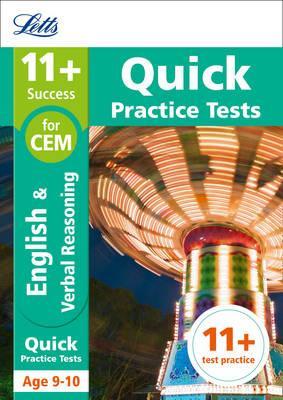 11+ English and Verbal Reasoning Quick Practice Tests Age 9-10 for the CEM tests (Letts 11+ Success) - Letts 11+