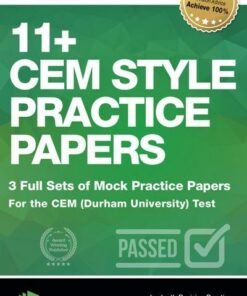 11+ CEM Style Practice Papers: 3 Full Sets of Mock Practice Papers for the CEM (Durham University) Test: In-depth Revision Practice Questions for 11+ CEM Style Exams - Achieve 100%. - How2Become