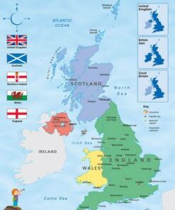 United Kingdom: Wall Map (Collins Primary Atlases) - Collins Maps - 9780007536122