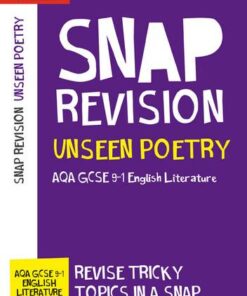 Unseen Poetry: New GCSE 9-1 English Literature AQA (Collins GCSE 9-1 Snap Revision) - Collins GCSE - 9780008320119