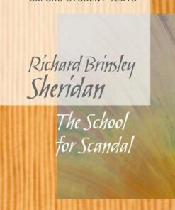 Oxford Student Texts: Sheridan: School for Scandal - Richard Brinsley Sheridan - 9780198328742