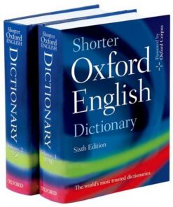 Shorter Oxford English Dictionary - Oxford Dictionaries - 9780199206872