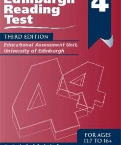 Edinburgh Reading Test (ERT) 4 Specimen Set: A Series of Diagnostic Teaching AIDS - University of Edinburgh