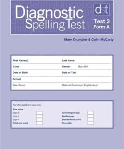 Diagnostic Spelling Tests: Test 3