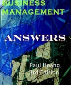 Business Management Answer Book for 3rd Edition - Paul Hoang - 9780992522483