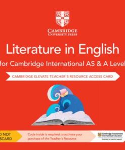 Cambridge International AS & A Level Literature in English Cambridge Elevate Teacher's Resource Access Card - Elizabeth Whittome - 9781108457361