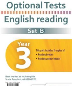 Optional Tests Set B Reading Year 3 Pupil Pack (15 Copies) - Lorna Pepper - 9781471880209
