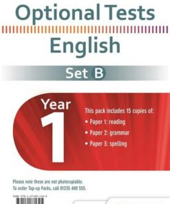 Optional Tests Set B English Year 1 Pupil Pack (15 Copies) - Siobhan Skeffington - 9781471881305