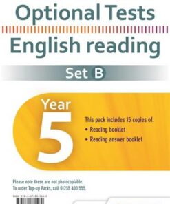 Optional Tests Set B Reading Year 5 Pupil Pack (15 Copies) - Lorna Pepper - 9781471881480