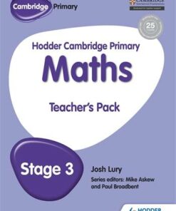 Hodder Cambridge Primary Maths Teacher's Pack 3 - Josh Lury - 9781471884481