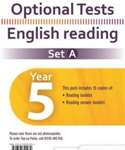 Optional Tests Set A Reading Year 5 Pupil Pack (15 Copies) -  - 9781783399932