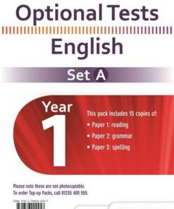 Optional Tests Set A English Year 1 Pupil Pack (15 Copies) -  - 9781786002457