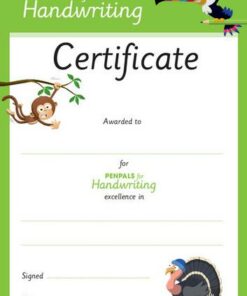 Penpals for Handwriting: Penpals for Handwriting Pen Licence Certificate (Pack of 300) -  - 9781845655853
