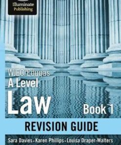 WJEC/Eduqas Law for A level Book 1 Revision Guide - Sara Davies - 9781912820108