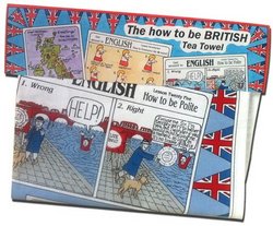 The How to be British Tea Towel -  - 5055361501173