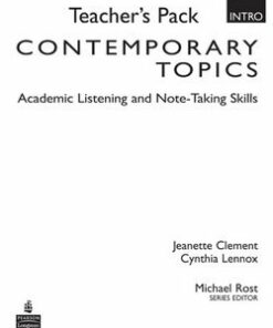 Contemporary Topics (3rd Edition) Intro Teacher's Pack -  - 9780132075206