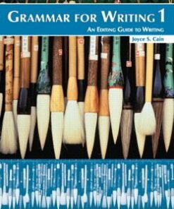 Grammar for Writing 1 Student Book - Joyce S. Cain - 9780132088985