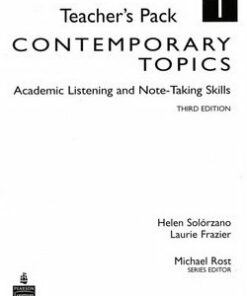 Contemporary Topics (3rd Edition) 1 Intermediate Teacher's Pack - Solorzano