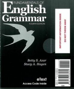 Fundamentals of English Grammar (4th Edition) Student's (eText) with Audio - Betty Schrampfer Azar - 9780133438062