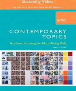 Contemporary Topics (3rd Edition) Intro Streaming Video (Internet Access Code Card) - Jeanette Clement - 9780133962697