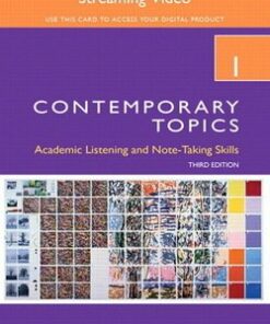 Contemporary Topics (3rd Edition) 1 Intermediate Streaming Video (Internet Access Code Card) - Helen S. Solorzano - 9780133994155