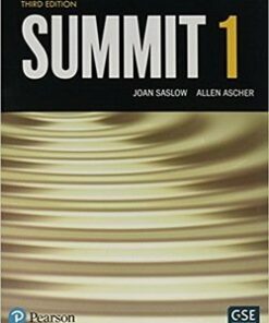 Summit (3rd Edition) 1 Student's Book with MyEnglishLab - Joan Saslow - 9780134498935