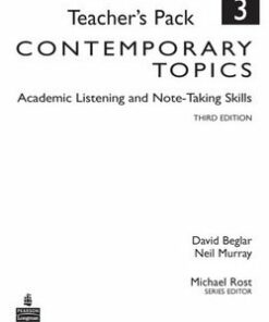 Contemporary Topics (3rd Edition) 3 Advanced Teacher's Pack - David Beglar - 9780136005131