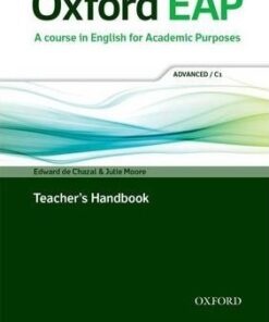 Oxford EAP (English for Academic Purposes) C1 Advanced Teacher's Book with DVD-ROM -  - 9780194001823