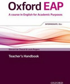 Oxford EAP (English for Academic Purposes) B1+ Intermediate Teacher's Book with DVD-ROM -  - 9780194002028