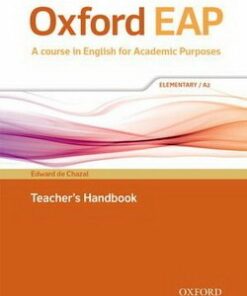 Oxford EAP (English for Academic Purposes) A2 Elementary Teacher's Book with DVD - Edward de Chazal - 9780194002103