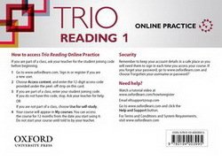 Trio Reading 1 Online Student's Internet Access Card - Kate Adams - 9780194003995