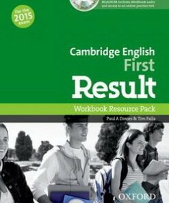 Cambridge English: First (FCE) Result Workbook without Key with Audio CD -  - 9780194511858