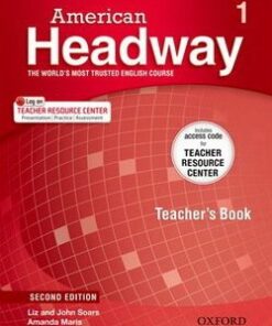 American Headway (2nd Edition) 1 Teacher's Book with access card to Teacher Resource Center - Liz Soars - 9780194704519