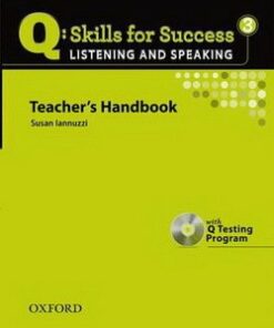 Q: Skills for Success 3 (Intermediate) Listening & Speaking Teacher's Book with Testing Program CD-ROM -  - 9780194756174