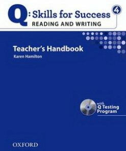 Q: Skills for Success 4 (Upper Intermediate) Reading & Writing Teacher's Book with Testing Program CD-ROM -  - 9780194756303