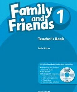 American Family and Friends 1 Teacher's Book with CD-ROM - Naomi Simmons - 9780194813990