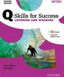 Q: Skills for Success (2nd Edition) Intro Listening and Speaking Students Book with iQ Online -  - 9780194818070