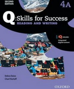 Q: Skills for Success (2nd Edition) 4 Reading and Writing Student's Book A (Split Edition) with IQ Online -  - 9780194820714