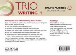 Trio Writing 1 Online Practice Teacher's Internet Access Card -  - 9780194854061