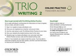 Trio Writing 2 Online Practice Teacher's Internet Access Card -  - 9780194854177